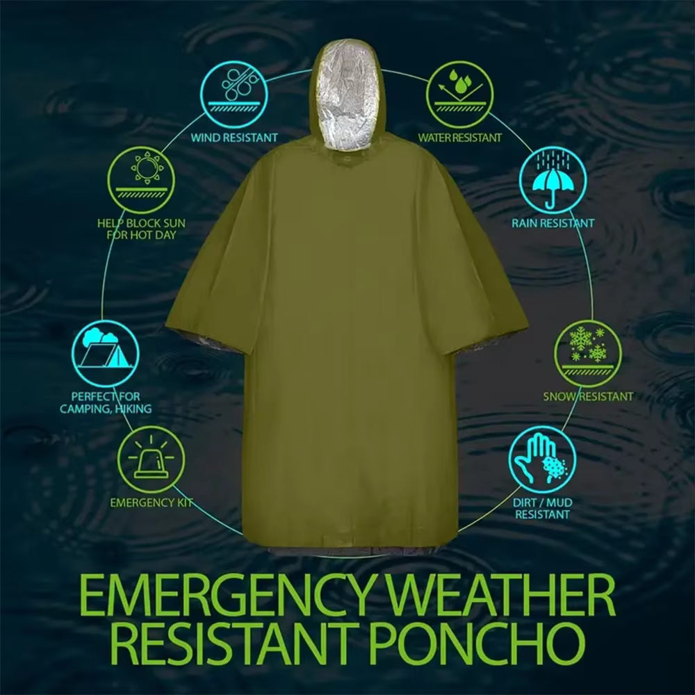 Reusable Rain Poncho