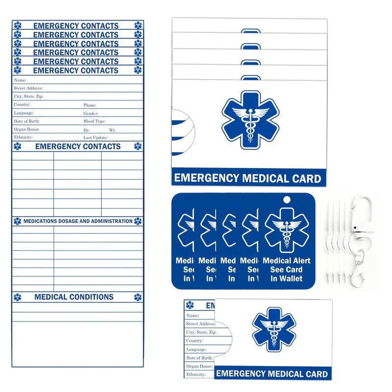 72-Hour Emergency Emergency Contact Card Set