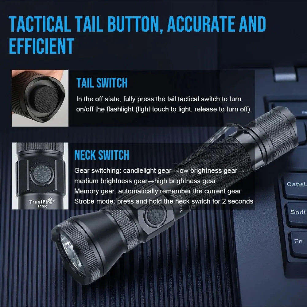 High Power Tactical Flashlight
